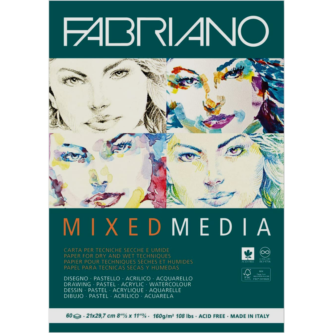 Block de Dibujo Fabriano Mixed Media 160 g