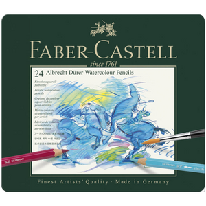 Lápices De Color Acuarelables Albrecht Dürer 117524 Faber Castell Estuche Con 24 Piezas
