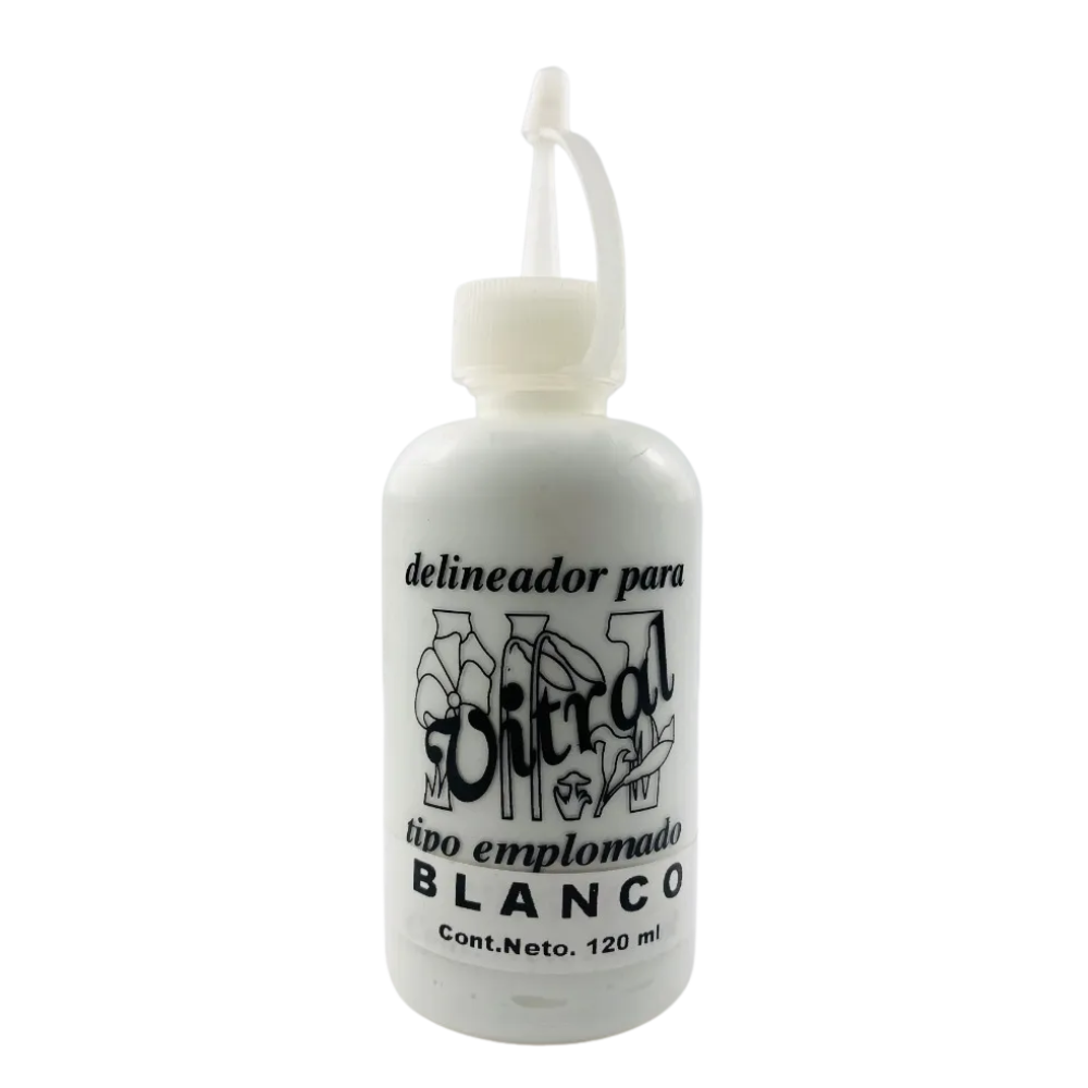 Delineador para Vitral Tipo Emplomado Frasco 120 ml Policraft