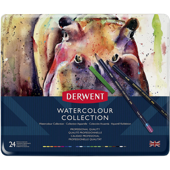 Lapices De Colores Watercolour Collection Derwent Estuche Con 24 Piezas