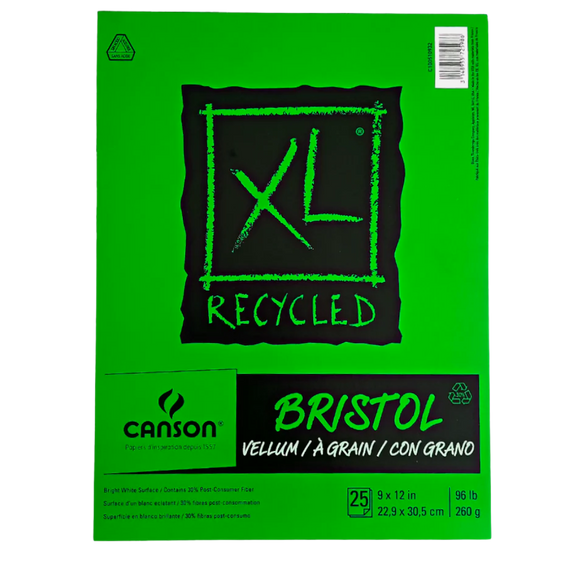 Block De Dibujo Canson XL Recycled Bristol 260g 22.9x30.58 cm