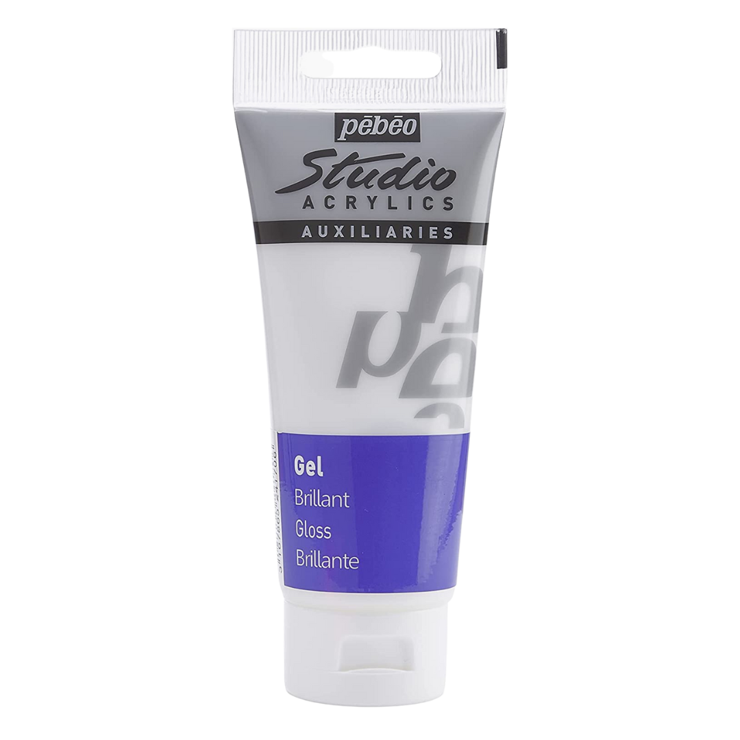 Gel Acrílico Pébéo Studio Medio Auxiliar Tubo 100 ml