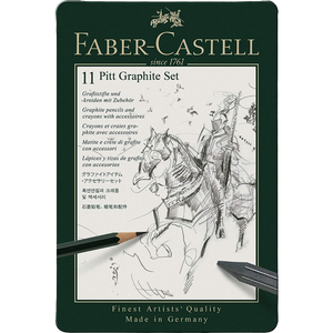 Lápices De Grafito 112972 Pitt Graphite Faber Castell Set Con 11 Piezas