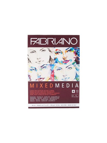 Block de Dibujo Mix Media Fabriano 250 g
