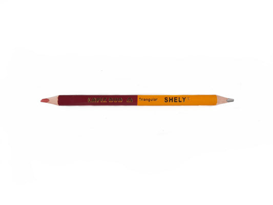 Lápiz Duo Shely Jumbo Triangular Grafito/carmin
