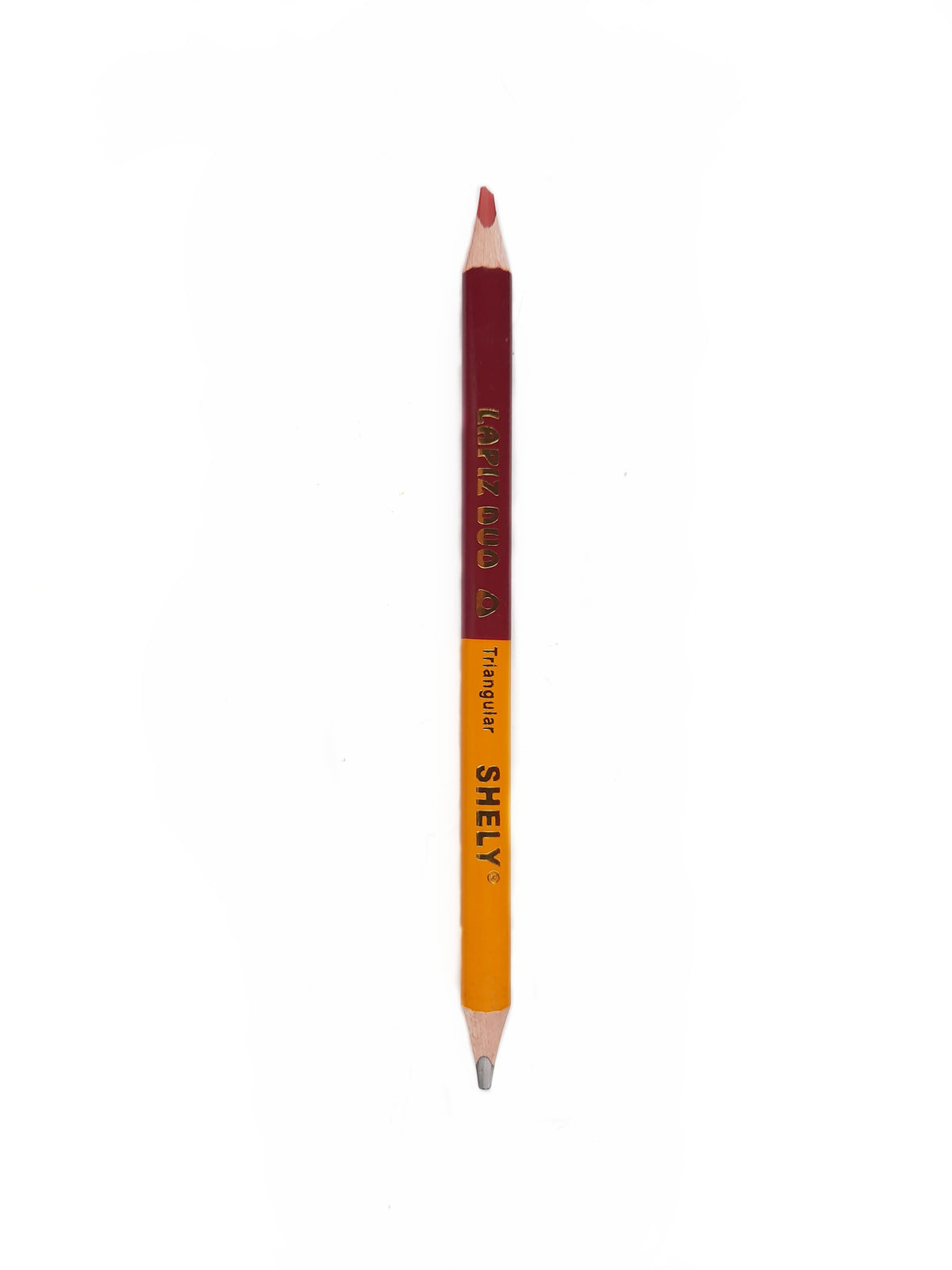 Lápiz Duo Shely Jumbo Triangular Grafito/carmin