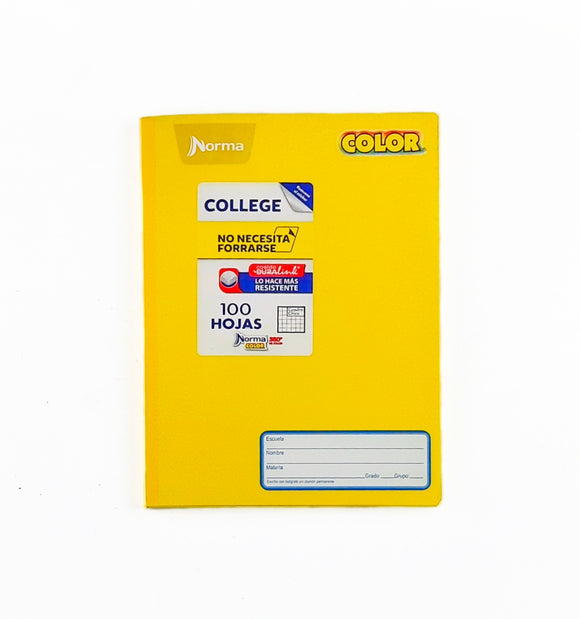 Cuaderno College Norma Color Cuadros