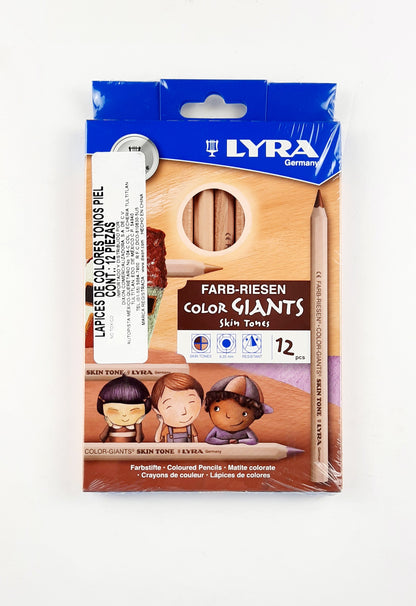 Lápices de Colores Giant Skin Tones Lyra Farb Riesen Caja con 12 Piezas