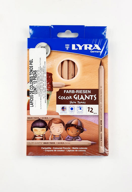 Lápices de Colores Giant Skin Tones Lyra Farb Riesen Caja con 12 Piezas