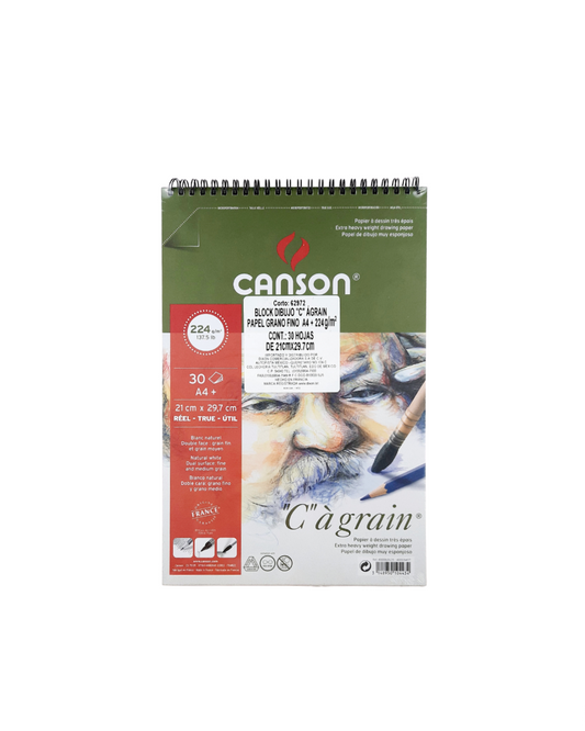 Block de Dibujo Canson "C" a Grain 21 × 29.7 cm 224 g