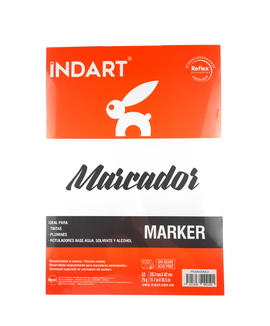 Block de Dibujo Marker Indart A3