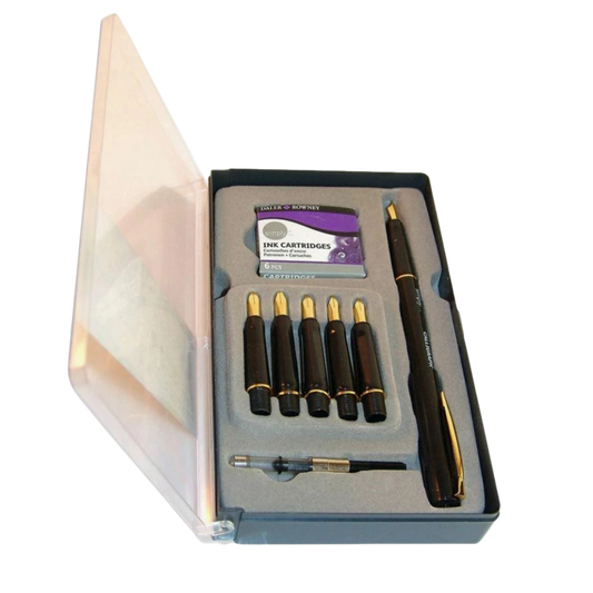 Set de Pluma para Caligrafía Daler Rowney con 6 Plumillas y Cartuchos