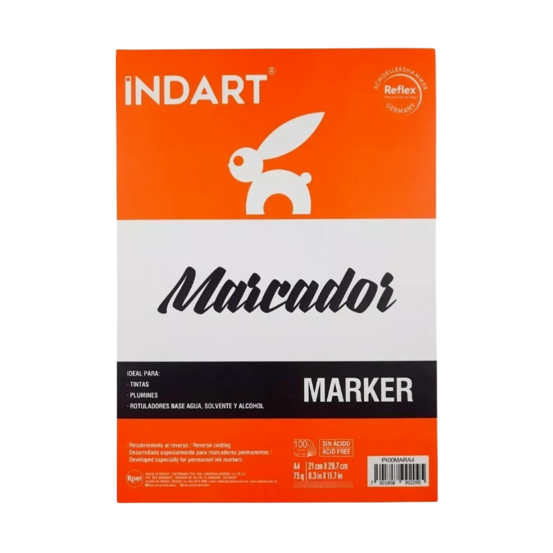 Block de Dibujo Marker Indart A4