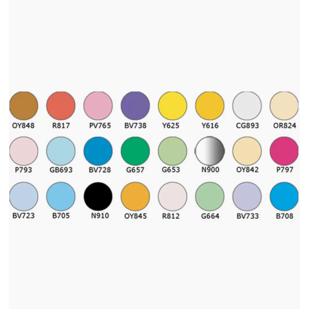 Marcadores Permanente Leplume 3000-24A Marvy Uchida Set 24 Piezas