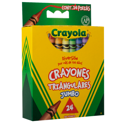 Crayones Jumbo Triangulares Crayola Caja con 24 Piezas