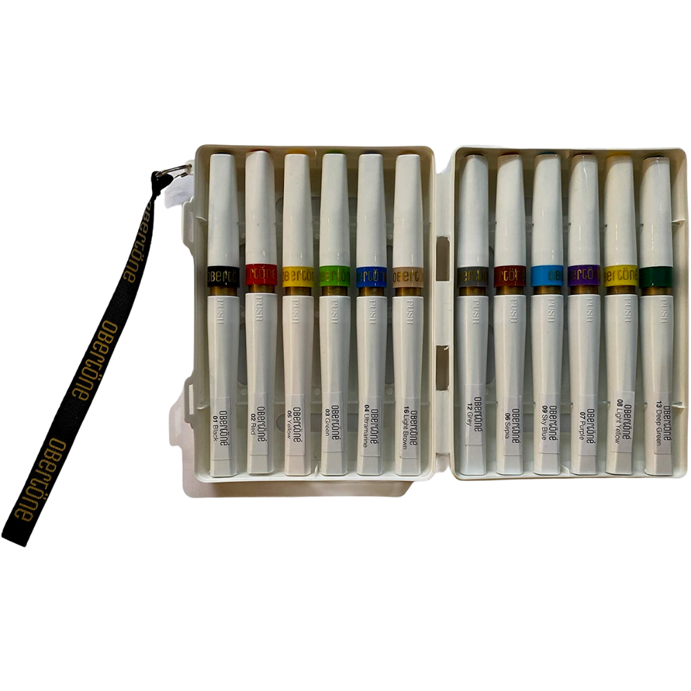 Rotulador Acuarelable Obertöne Chromatic Set con 12 Piezas