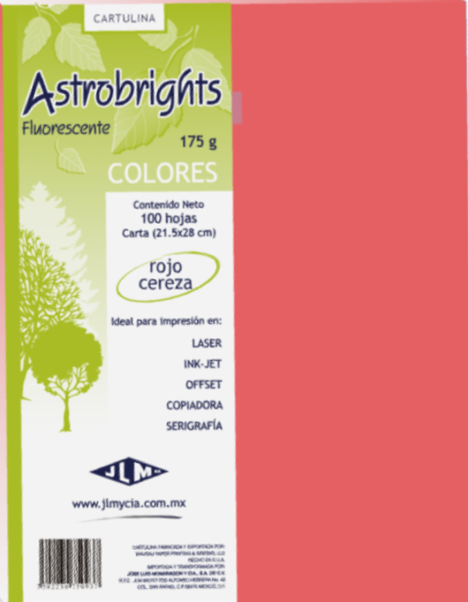 Hojas de Color Mate Tamaño Carta JLM Paquete con 100 Hojas