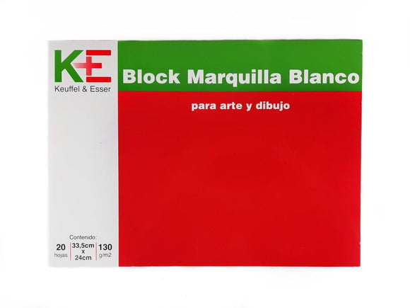 Block Marquilla K+E Para Arte Y Dibujo 24x33.5 cm 20 Hojas