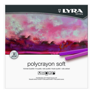 Crayones Tipo Pastel Suaves Lyra 5651240 Polycrayons Soft Set Con 24 Piezas