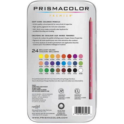 Lápices de Colores Prismacolor Premier Estuche con 24 Piezas