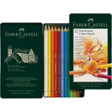 Lápices De Colores Polychromos 110012 Faber Castell Set Con 12 Piezas