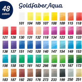 Lápices De Colores Acuarelables Goldfaber Aqua 114648 Faber Castell Estuche Con 48 Piezas