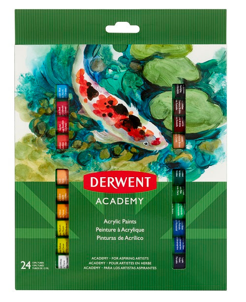 Set de Tubos de Pintura Acrílica Derwent Academy