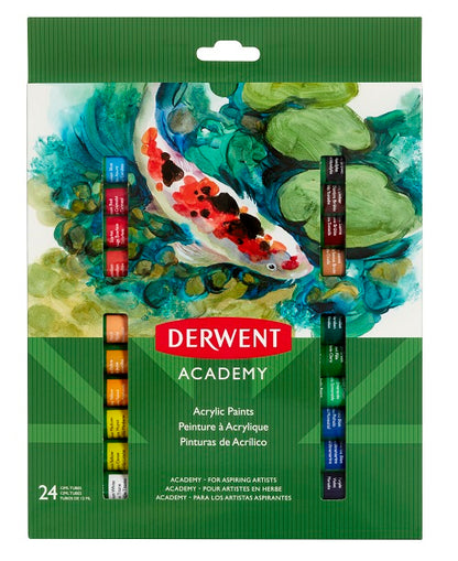 Set de Tubos de Pintura Acrílica Derwent Academy