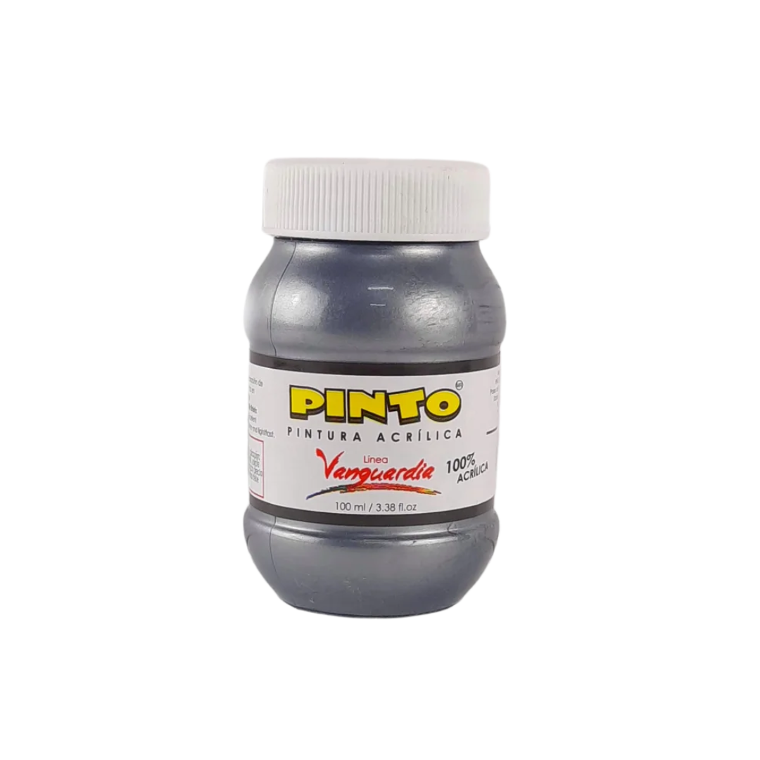 Pintura Acrílica Pinto Vanguardia 100 ml Tonos Plateados