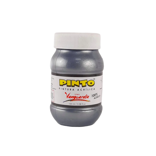 Pintura Acrílica Pinto Vanguardia 100 ml Tonos Plateados