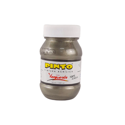 Pintura Acrílica Pinto Vanguardia 100 ml Tonos Plateados