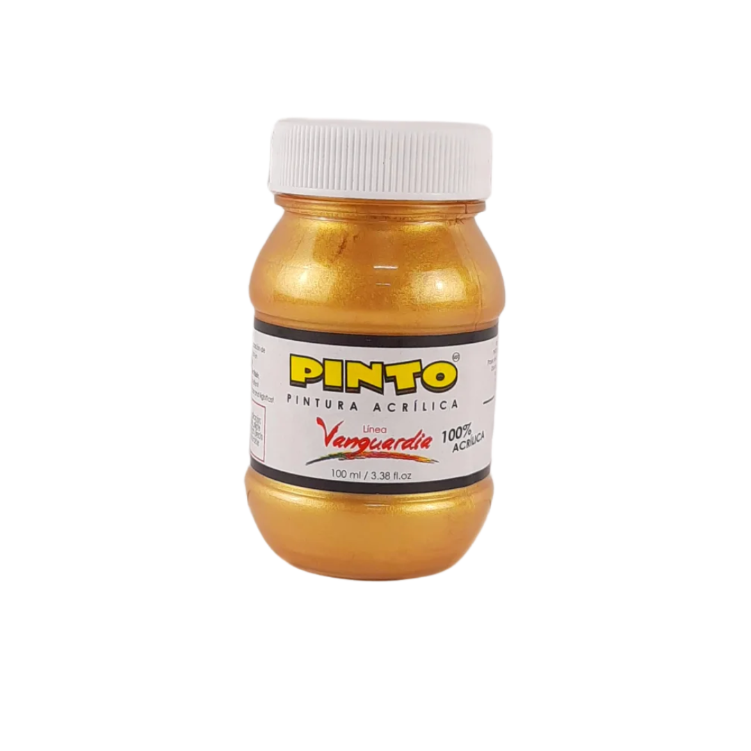Pintura Acrílica Pinto Vanguardia 100 ml Tonos Plateados