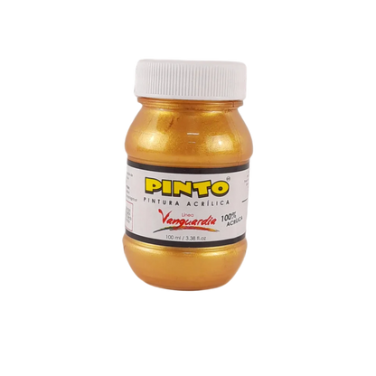 Pintura Acrílica Pinto Vanguardia 100 ml Tonos Plateados