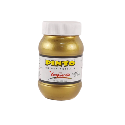 Pintura Acrílica Pinto Vanguardia 100 ml Tonos Plateados