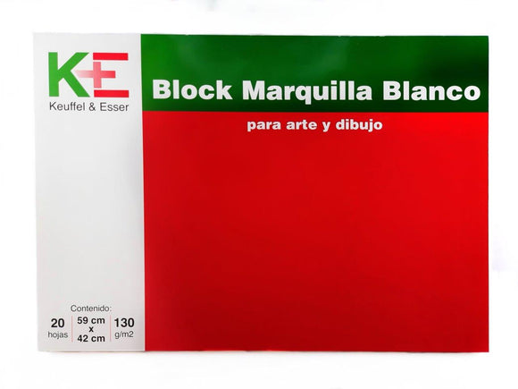 Block Marquilla K+E Para Arte Y Dibujo 59x42 cm 20 Hojas