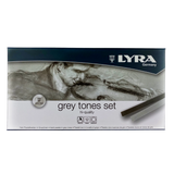 Barras De Pastel Duro Lyra 5641122 Gray Tones Set Con 12 Piezas