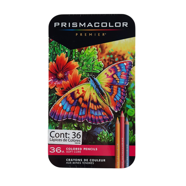 Colores Prismacolor Premiere Profesional Estuche Metal c/36 piezas