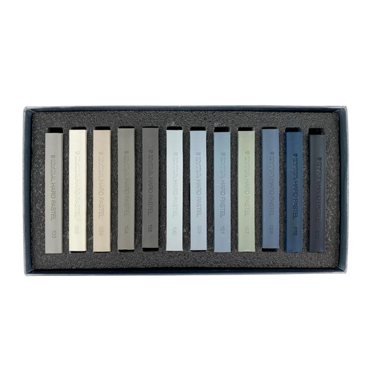 Barras de Pastel Duro Lyra 5641122 Gray Tones Set con 12 Piezas