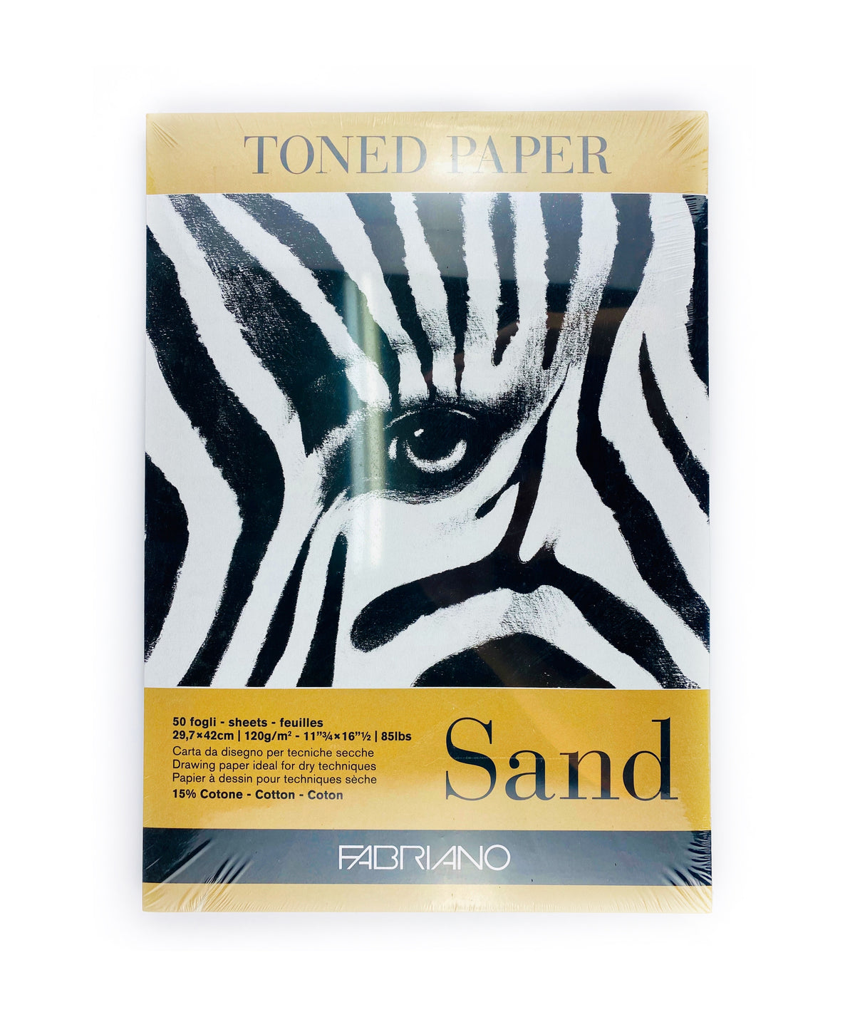 Block Fabriano Toned Paper Sand 29.7 × 42 cm 50 Hojas