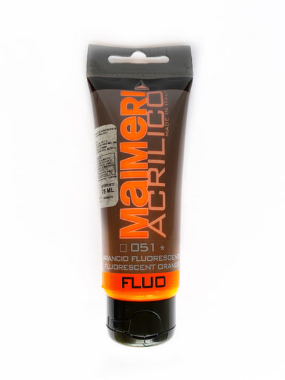 Pintura Acrílica Maimeri Tubo de 75 ml Tonos Fluorescentes