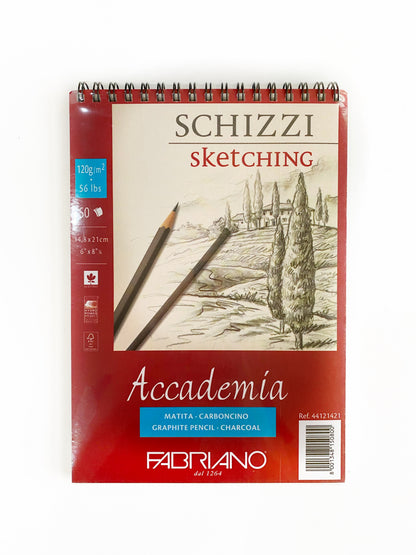 Block Fabriano Academia Sketching 14.8 × 21 cm 50 Hojas