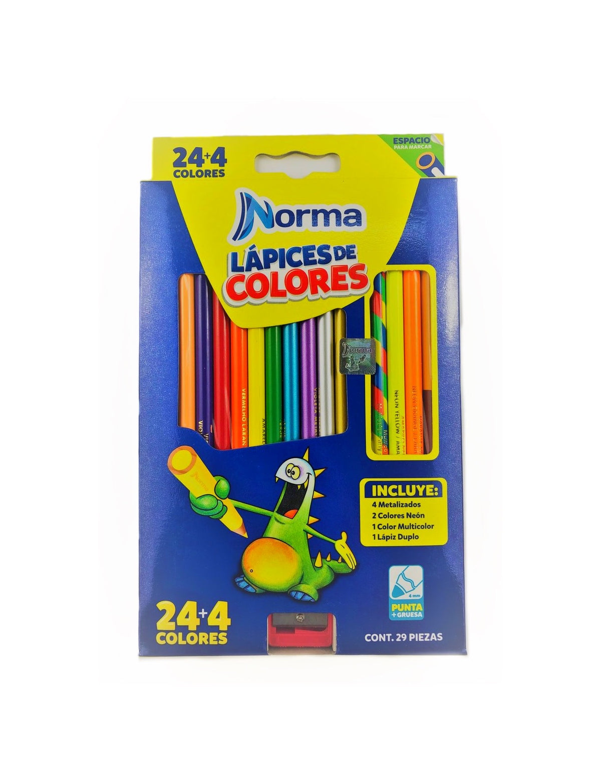 Caja C/28 Lápices de Colores Redondos Norma