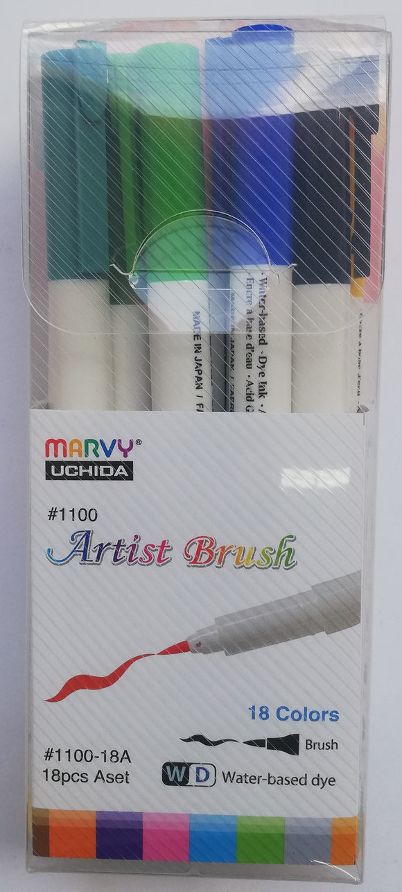 Estuche Con 18 Marcadores Artist Brush 1100-18a