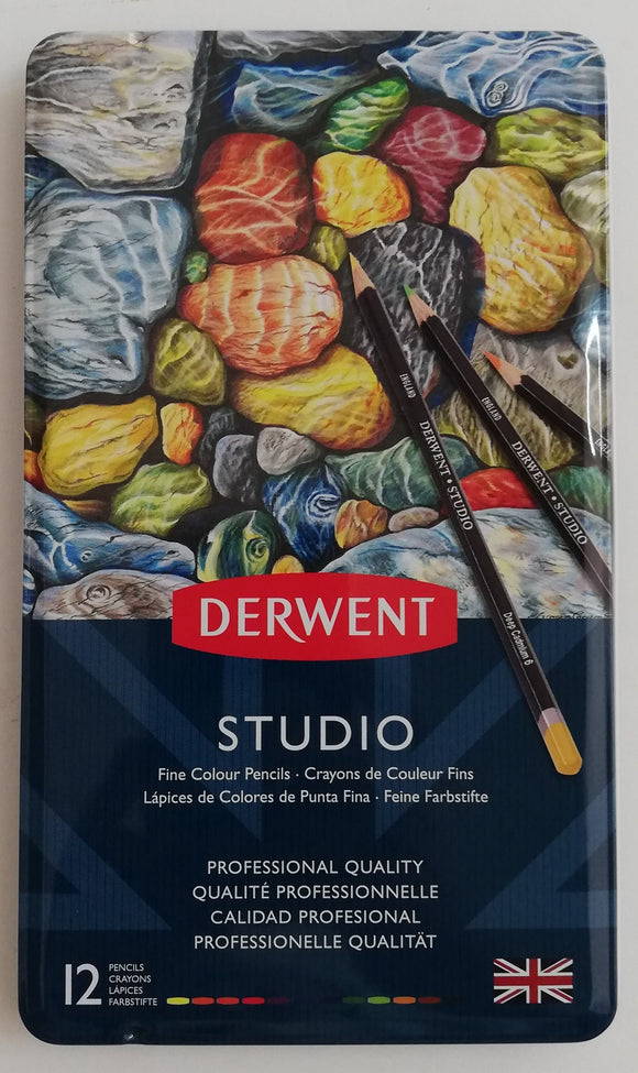 Estuche Con 12 Lápices De Colores Studio Derwent