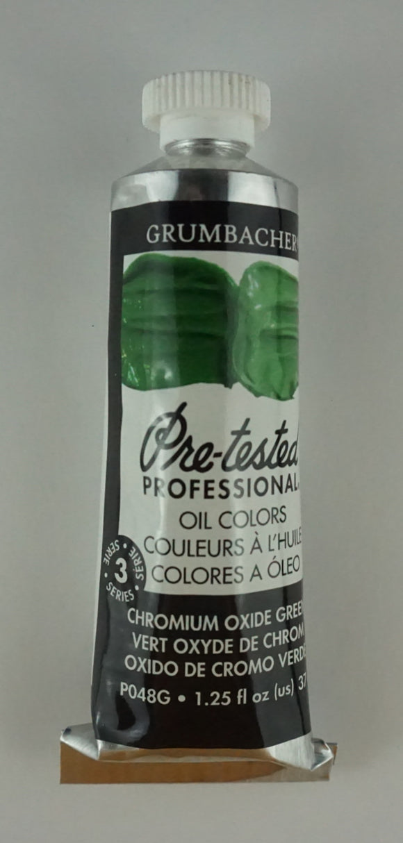 Tubo De Óleo Grumbacher 37ml P048g Óxido De Cromo Verde