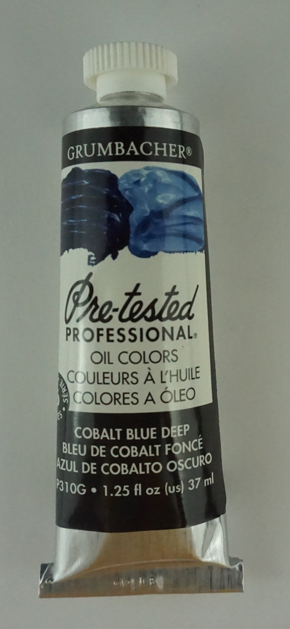 Tubo De Óleo Grumbacher 37ml P310g Azul De Cobalto Oscuro