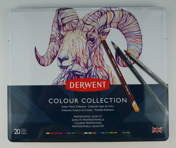 Estuche Con 20 Lápices De Colores Colour Collection Derwent.
