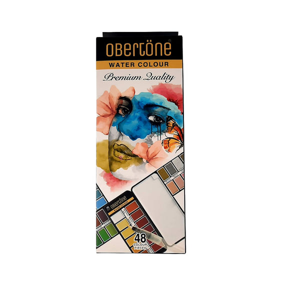 Pintura Acuarela Obertone Premium Estuche Con 48 Piezas