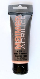 Pintura Acrílica Maimeri Tubo De 75ml Tonos Rosas