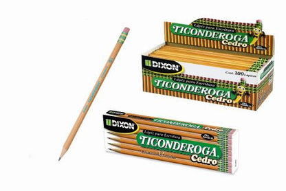 Caja con 12 Lápices Dixon Ticonderoga Cedro 2HB